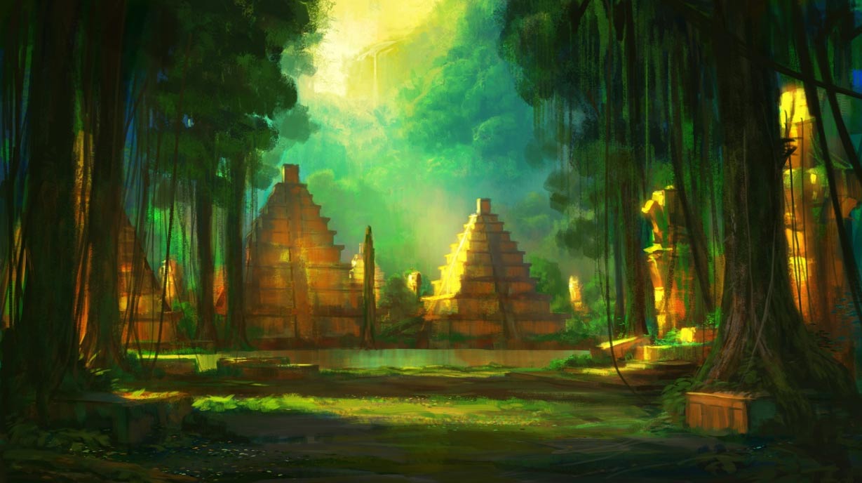 1229x688 The Lost City Of Z And The Mysterious Disappearance Of Percy - El Dorado Painting