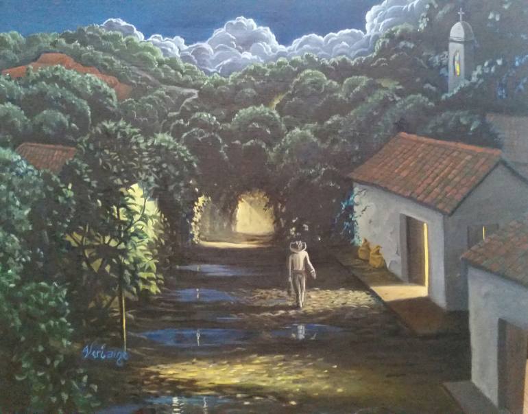 770x603 Saatchi Art Back Home (Comasagua) Memories Of El Salvador - El Salvador Painting