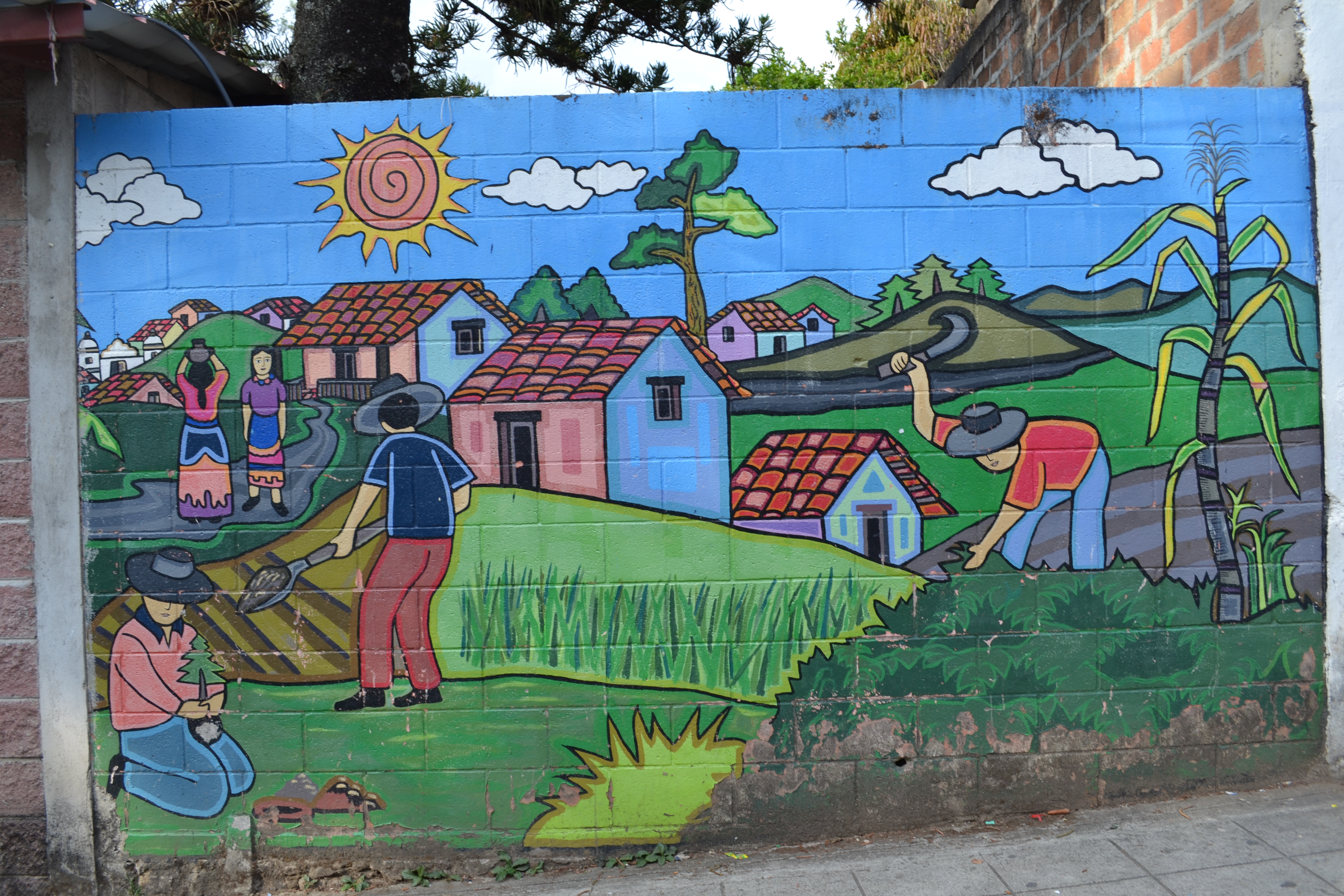 4608x3072 Salvadoran Naive Art And Mountaintop Hitchhiking In La Palma - El Salvador Painting