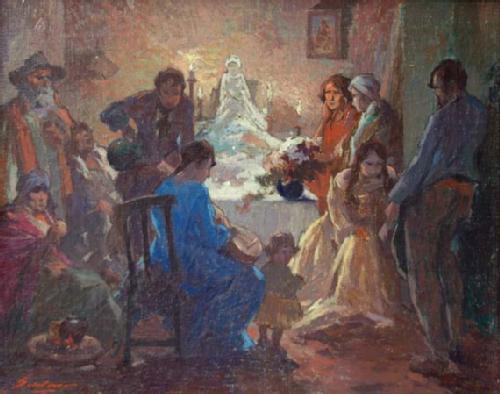 500x394 Filevelorio Angelito.jpg - El Velorio Painting