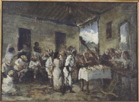 480x352 Francisco Oller Museo De Arte De Puerto Rico - El Velorio Painting