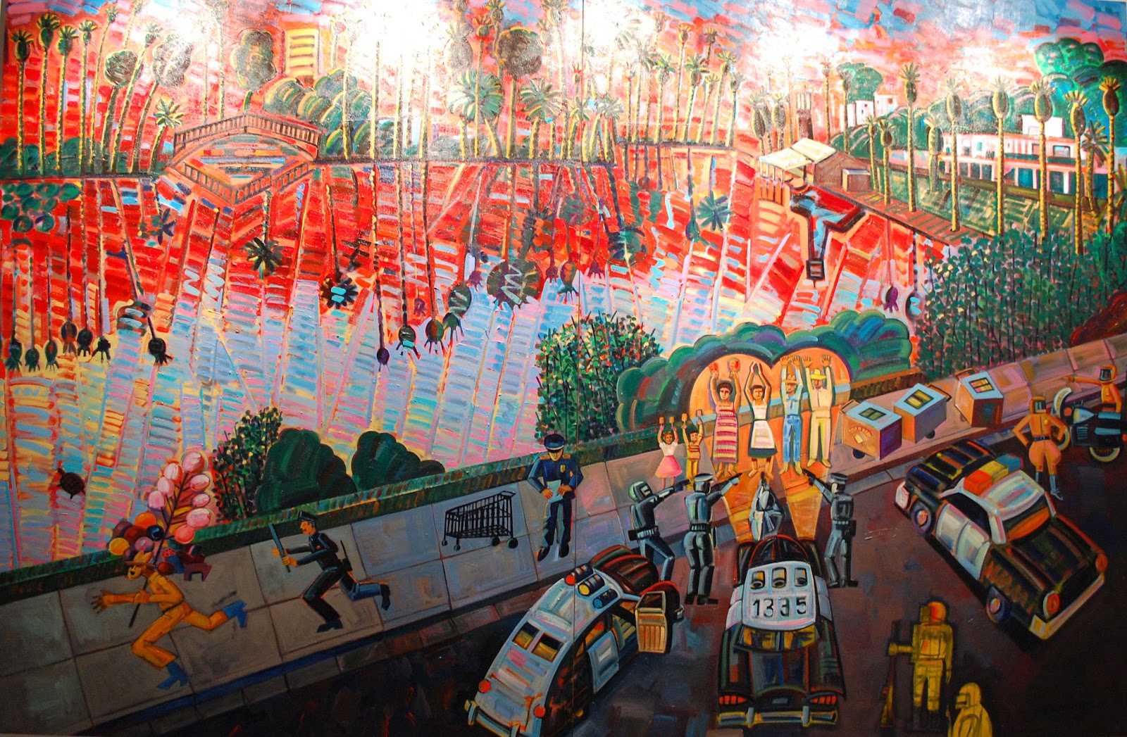 1600x1047 Frank Romero El Velorio Art Exhibit 2014 - El Velorio Painting