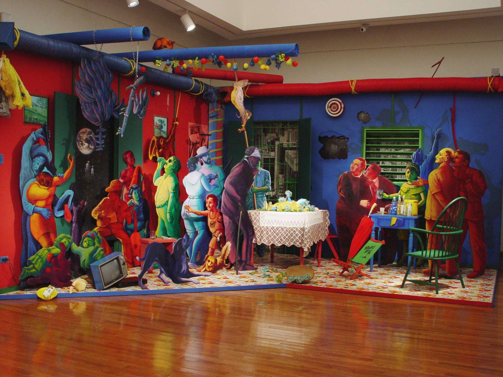 1600x1200 Visitas A (Homenaje A Francisco Oller) Museo De - El Velorio Painting