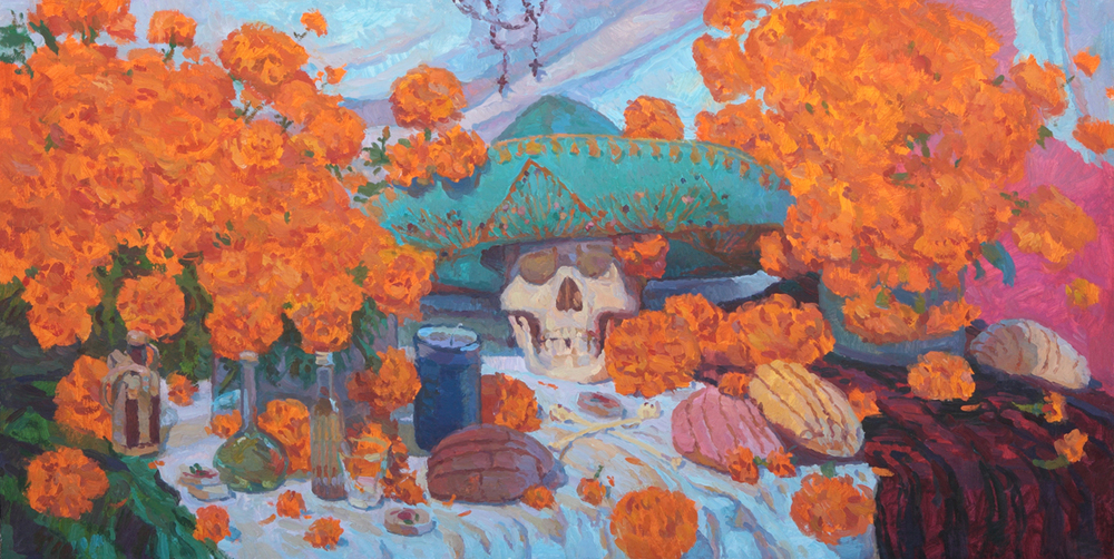 1000x502 El Velorio Eric Merrell - El Velorio Painting