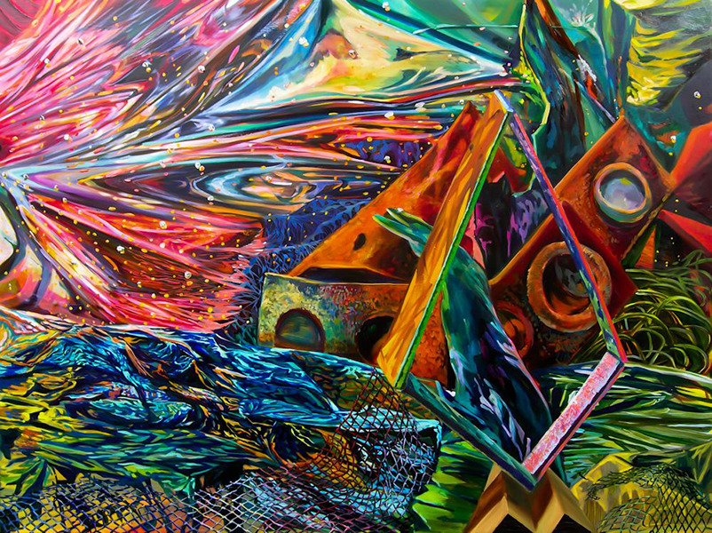 802x600 Elaborate Miasma Oil On Wood Panel Design Inspiration - Elaborate Painting