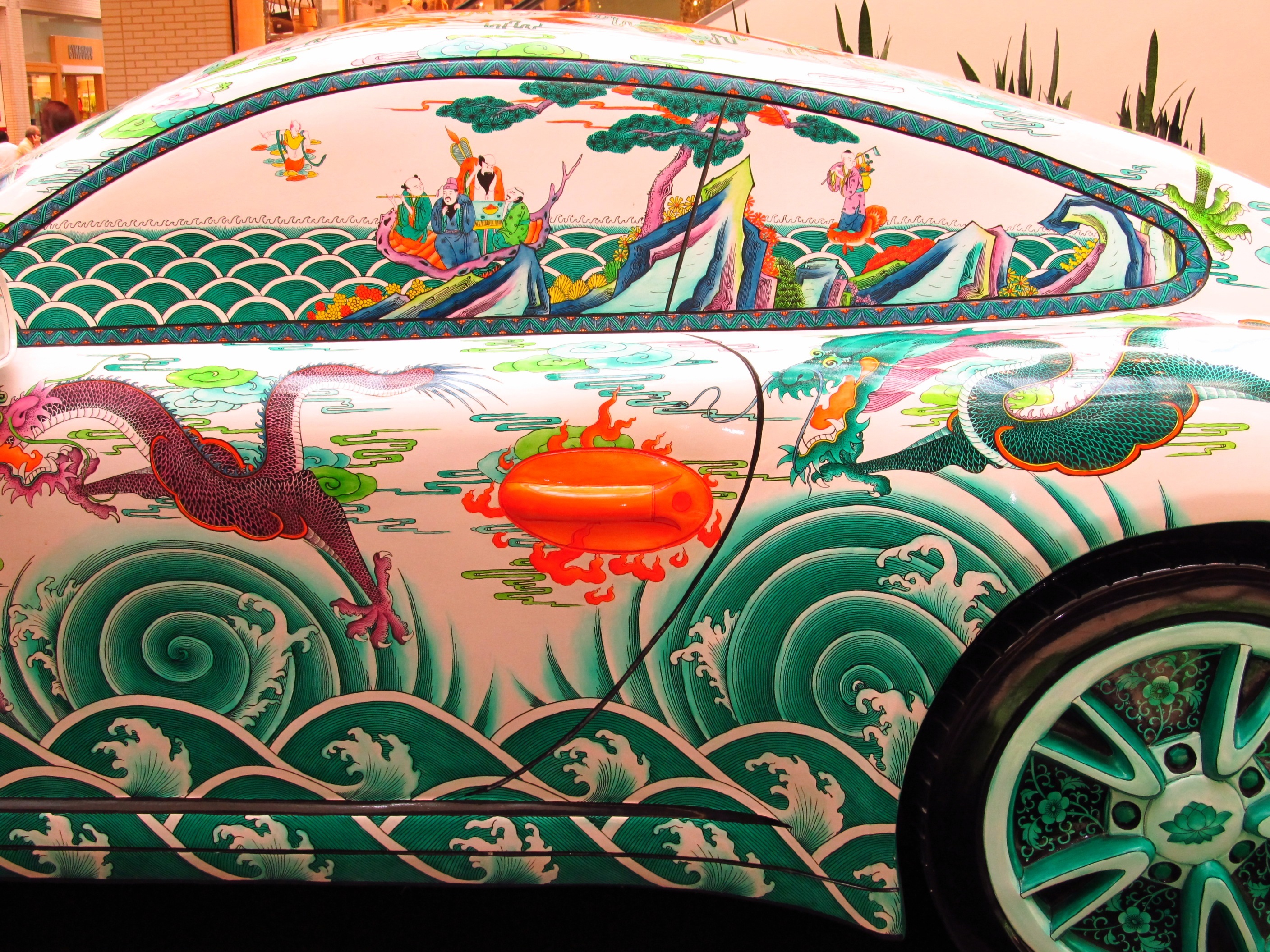 2816x2112 Free Images Asian, Vehicle, Colorful, Side View, Artwork - Elaborate Painting