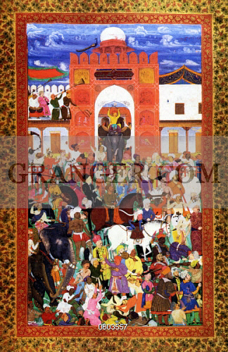 324x500 Image Of India. - Elaborate Painting