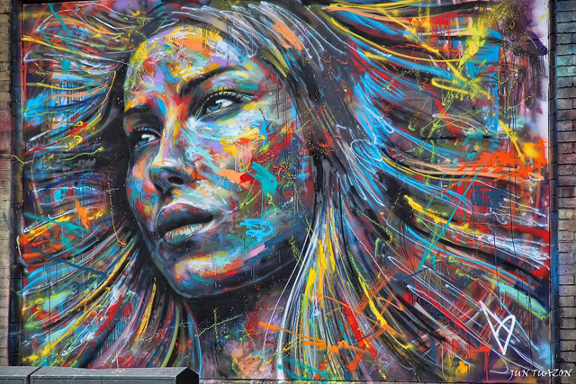 640x427 The Explosively Colorful Spray Paint Portraits Of David Walker - Elaborate Painting