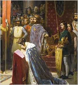 275x299 Eleanor Of Aquitaine Painted By Jean Baptiste Mauzaiss, 1840 - Eleanor Of Aquitaine Painting