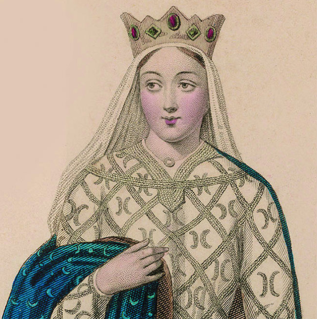 650x653 Portrait Of A Lady Eleanor Of Aquitaine In The Queen'S - Eleanor Of Aquitaine Painting