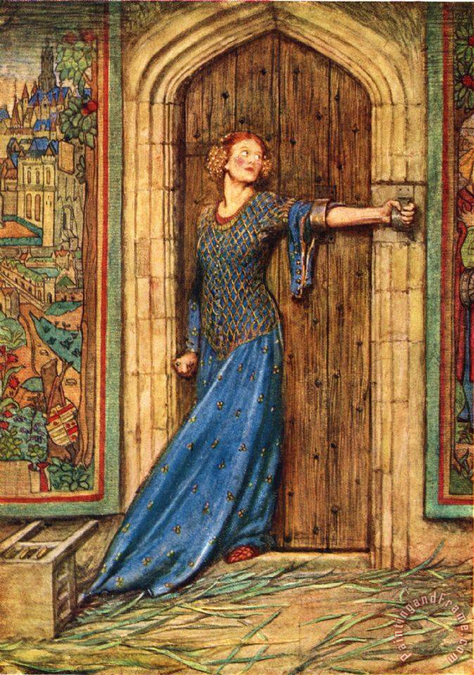 674x960 Eleanor Fortescue Brickdale Kate Barlass Painting - Eleanor Painting