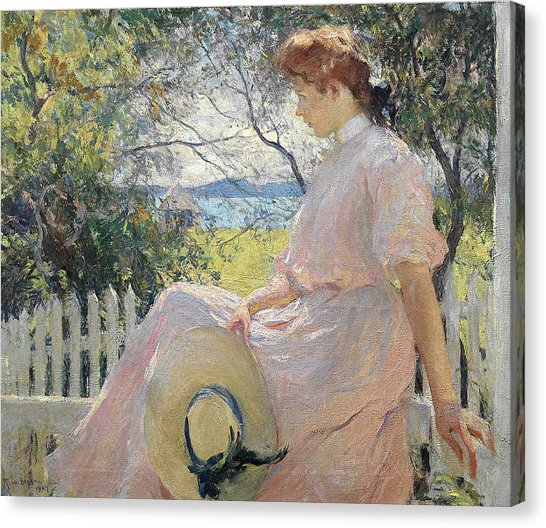 546x528 Eleanor Painting By Frank Weston Benson - Eleanor Painting