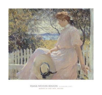 400x373 Eleanor 1907 Art Print By Frank Weston Benson - Eleanor Painting