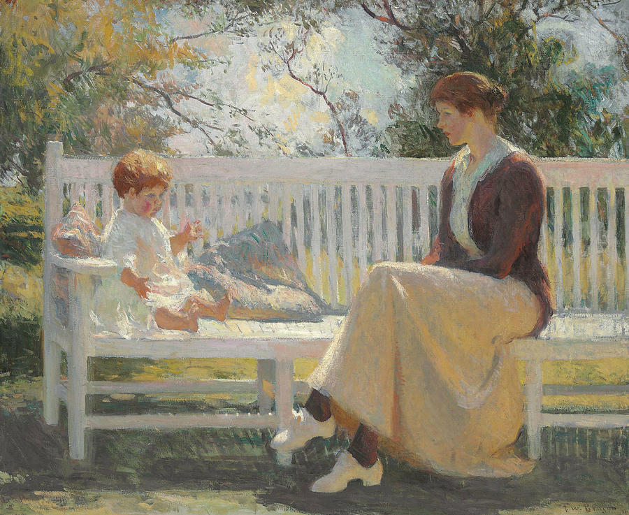 900x737 Eleanor And Benny Painting By Frank Weston Benson - Eleanor Painting