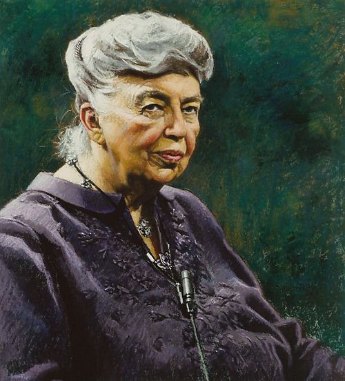 500x552 Eleanor Roosevelt (Painting By Daniel E. Greene) - Eleanor Roosevelt Painting