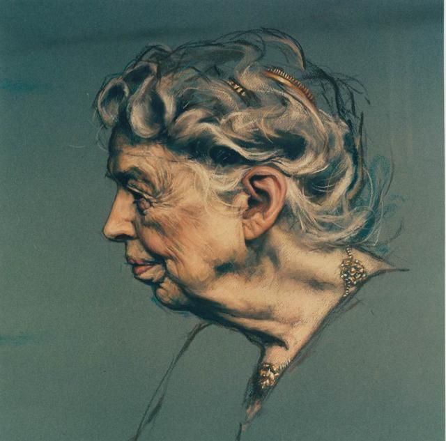 640x633 Eleanor Roosevelt - Eleanor Roosevelt Painting