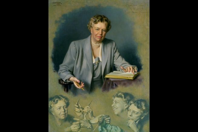 654x436 Anna Eleanor Roosevelt The White House First Ladies - Eleanor Roosevelt Painting