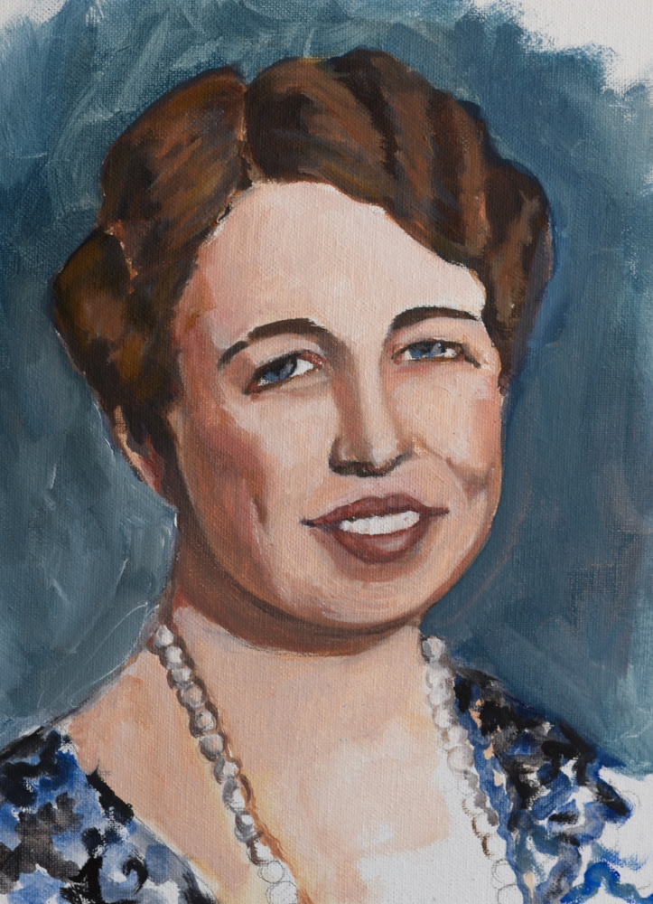 723x1000 Eleanor Roosevelt Groundbreaking Girls - Eleanor Roosevelt Painting