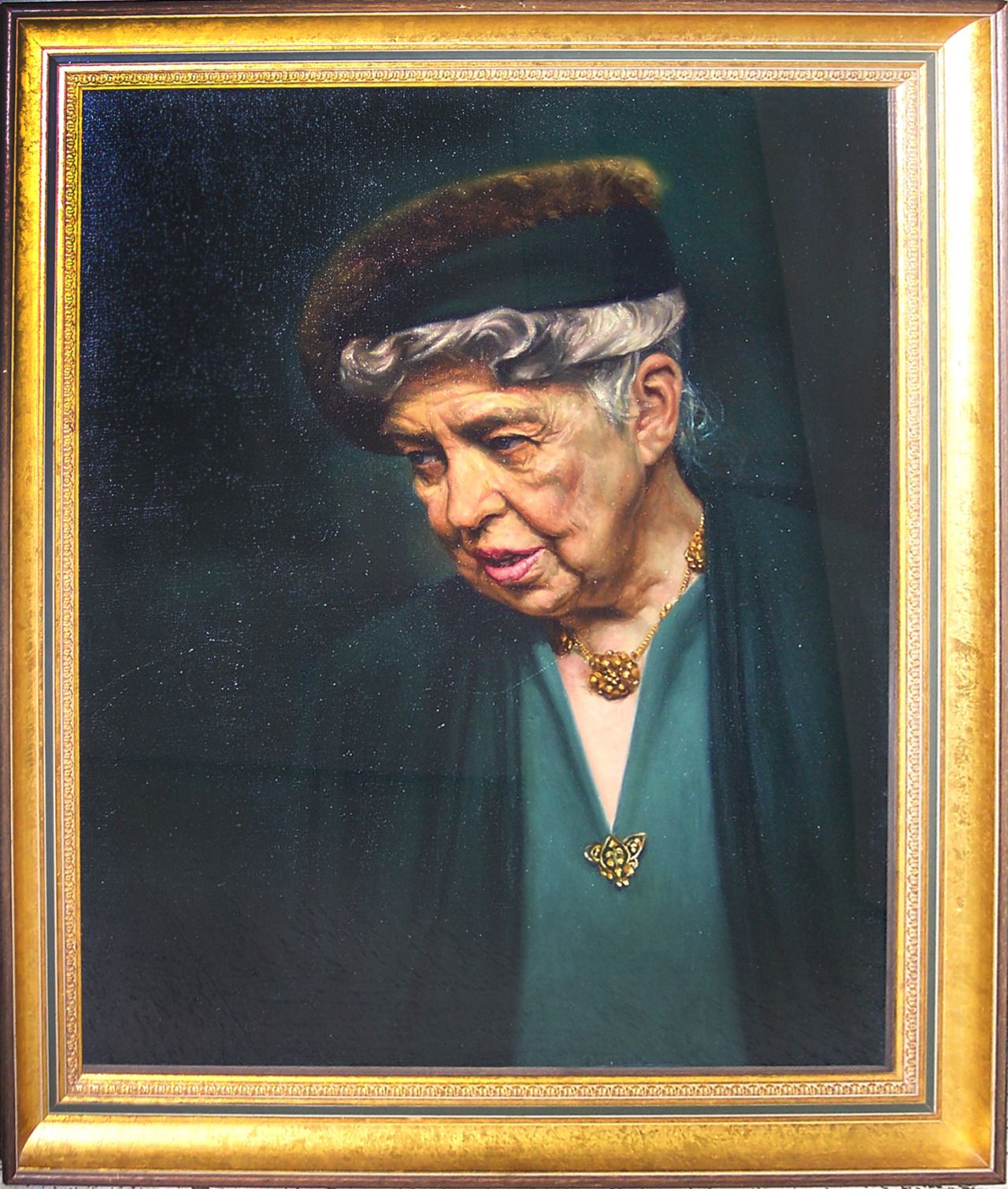 1280x1510 The Second Painting Is A 1962 Oil On Canvas Portrait Of Eleanor - Eleanor Roosevelt Painting