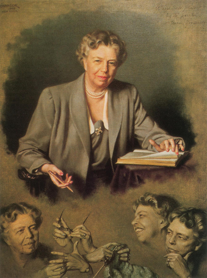 672x900 Eleanor Roosevelt, First Lady Painting By Science Source - Eleanor Roosevelt Painting