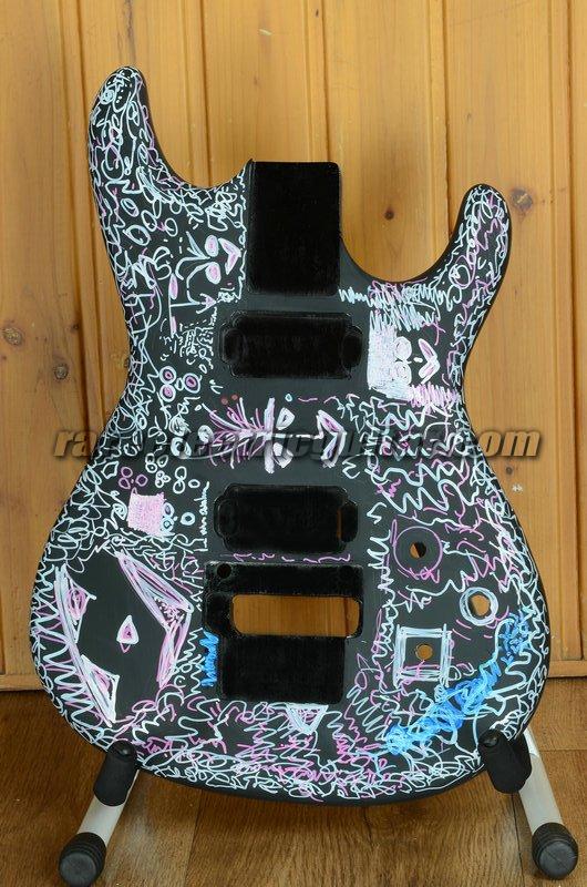 530x800 Hand Painted Guitars - Electric Guitar Painting