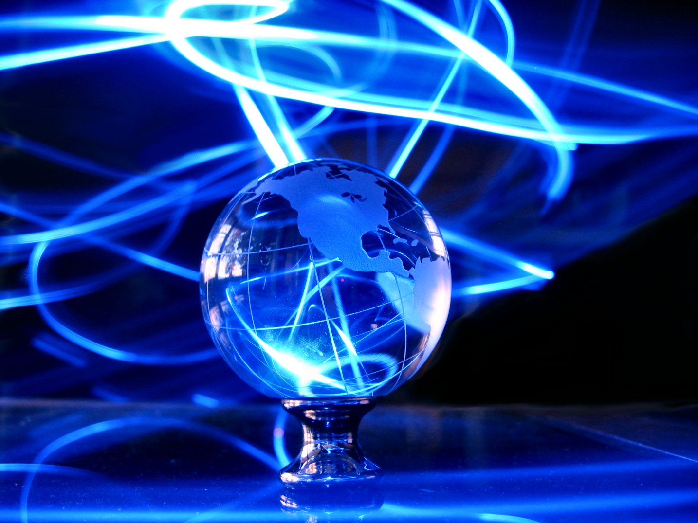 1434x1075 Soul Amp Strange Glass Earth Globe Led Photo Art - Electric Painting