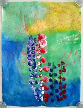 270x350 Elementary Art Lesson Kindergarten Lupine Painting By Art - Elementary Painting