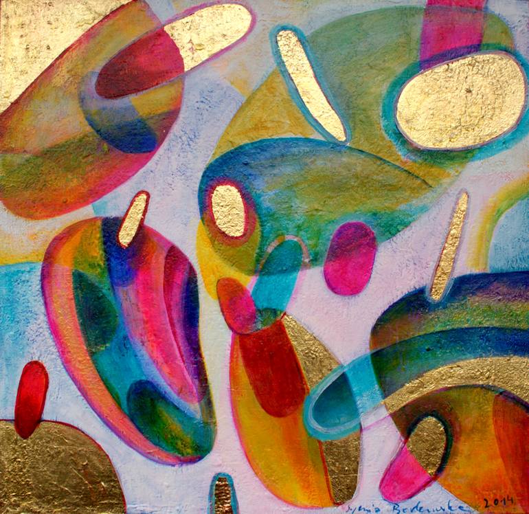 770x748 Saatchi Art Elementary Particles Sold Painting By Sylwia Borkowska - Elementary Painting