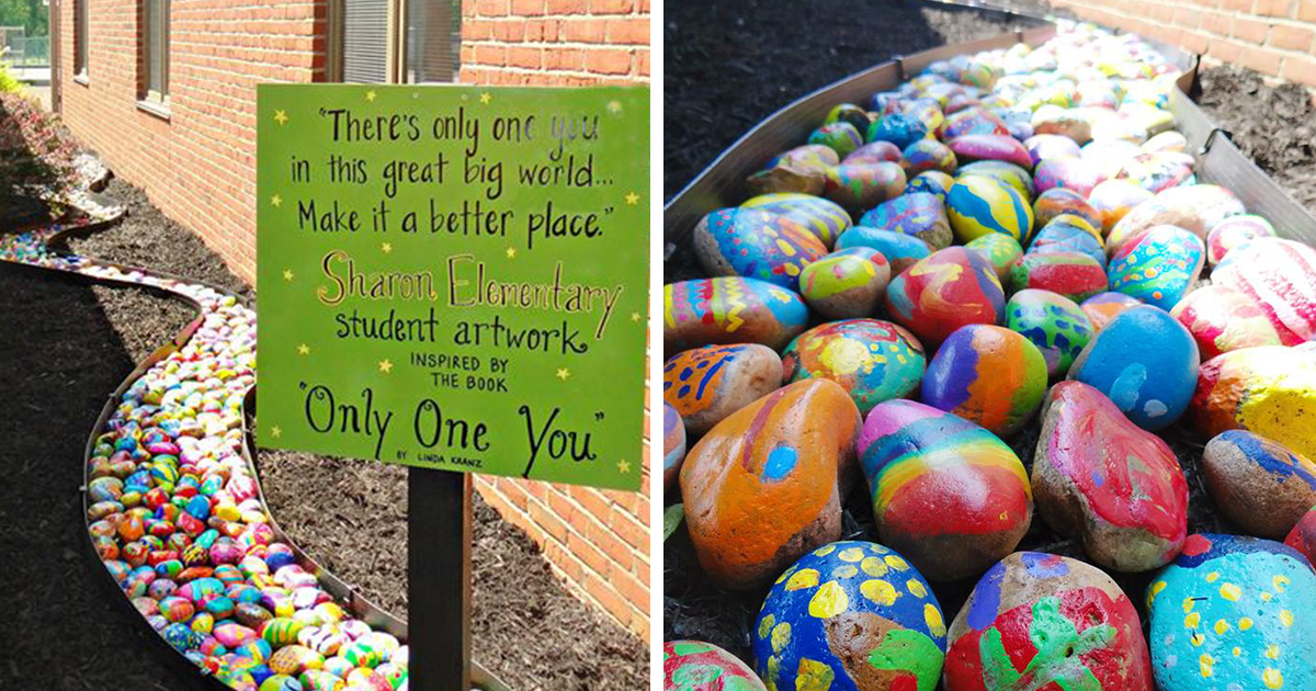 1200x630 Every Student From This Elementary School Had To Paint One Rock - Elementary School Painting