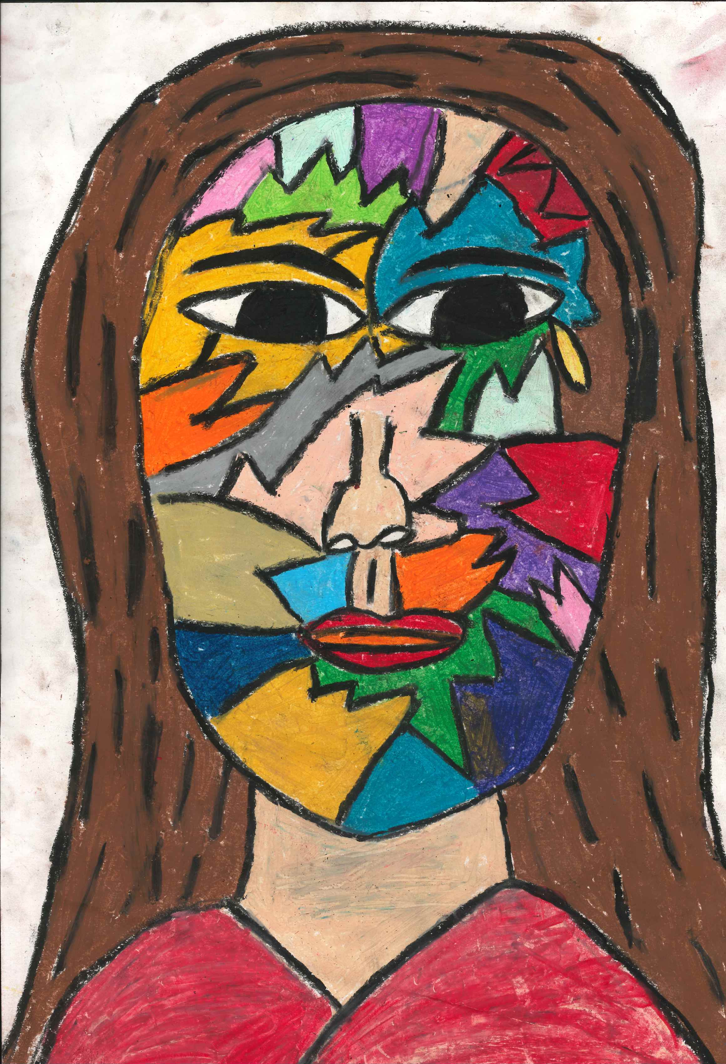 2320x3400 Van Buskirk Elementary School Art Worlds Of Words - Elementary School Painting