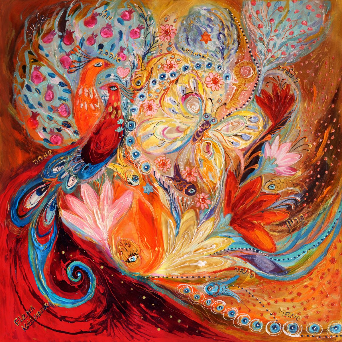 1200x1200 Four Elements Iii. Fire (Elena Kotliarker) - Elements Of Painting
