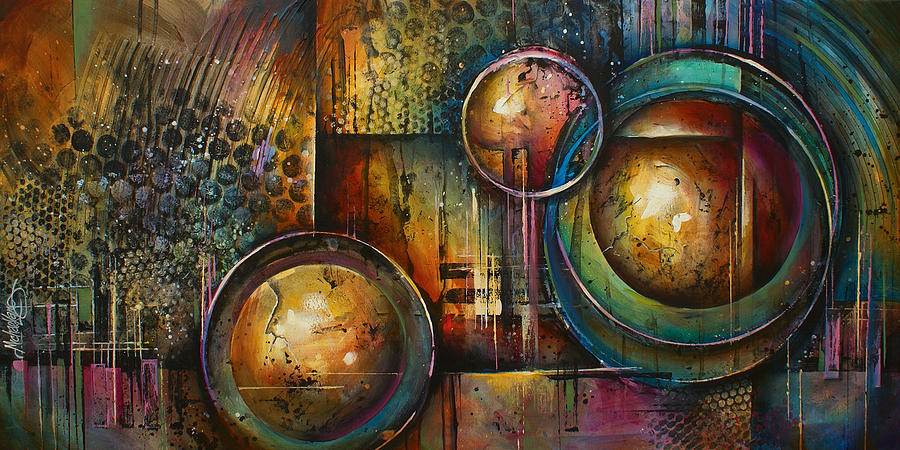 900x450 Remaining Elements' Painting By Michael Lang - Elements Of Painting
