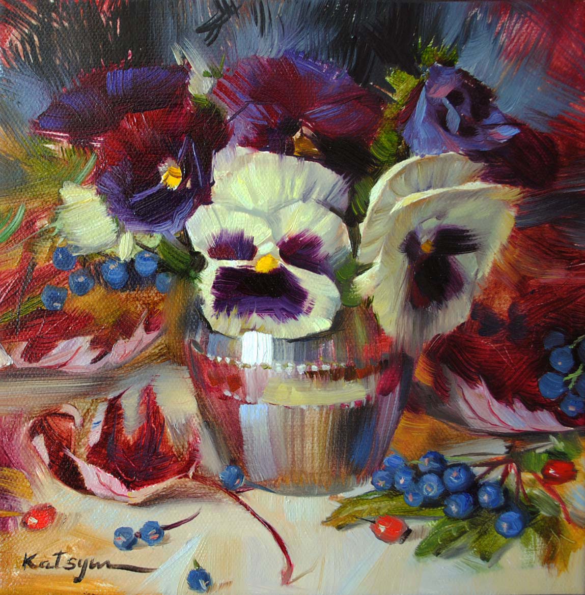 1149x1170 Elena Katsyura 1973 Still Life Cityscape - Elena Painting