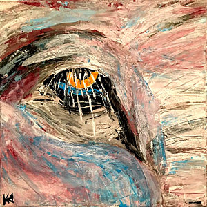 300x300 Elephant Eyes Paintings Fine Art America - Elephant Eye Painting