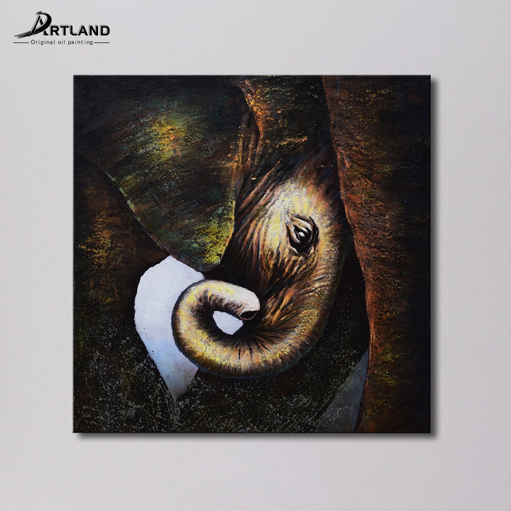 1001x1001 Hd Canvas Print Modern Painting On Canvas Original Artwork - Elephant Eye Painting