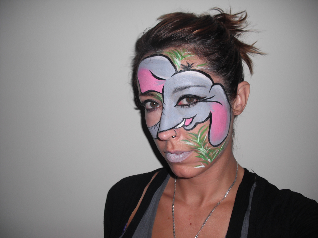 1024x768 Elephant Face Painting Sianstone - Elephant Face Painting