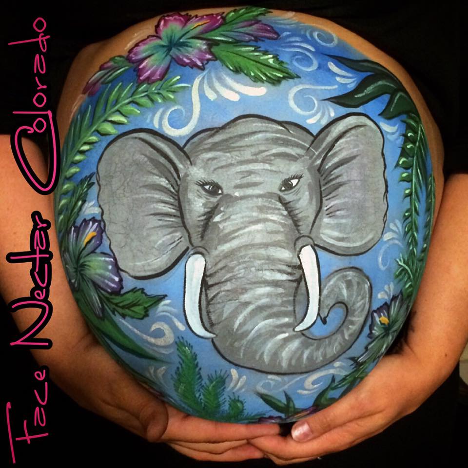960x960 Face Nectar Colorado Denver Face Painter Face Painting Amp Henna Photos - Elephant Face Painting
