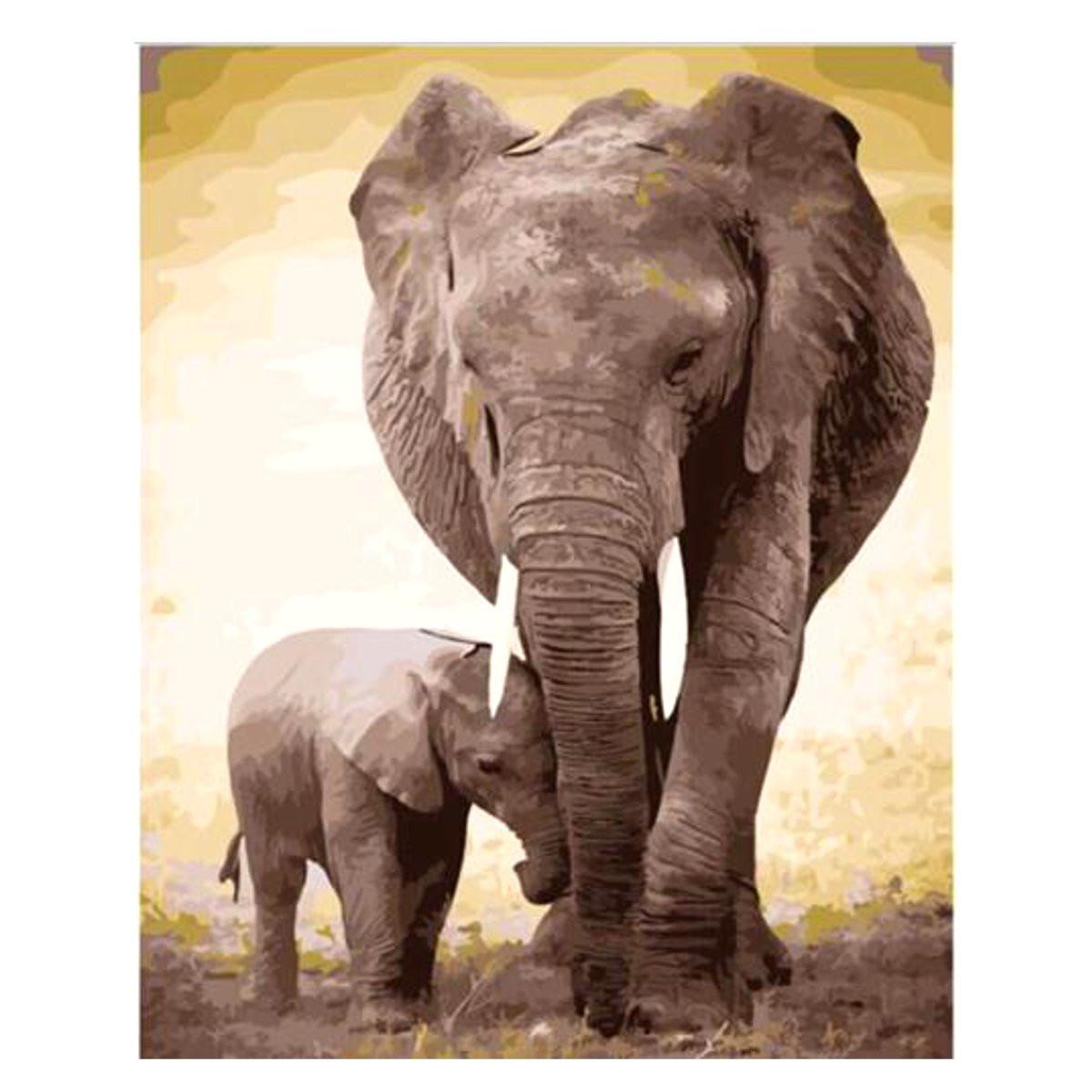 Elephant Family Painting