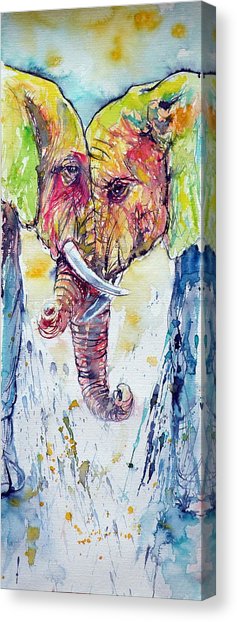 237x622 Elephant Love Canvas Prints Fine Art America - Elephant Love Painting
