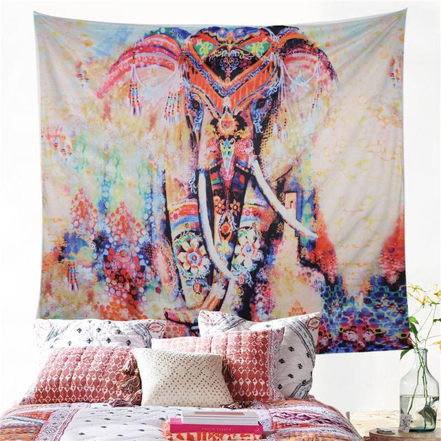 640x640 Elephant Mandala Tapestry Misspris Home - Elephant Mandala Painting