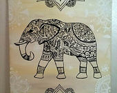 170x135 Items Similar To Elephant Mandala Painting On Etsy - Elephant Mandala Painting