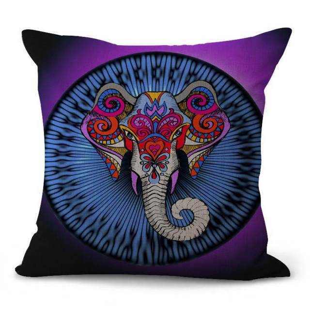 640x640 Online Shop Bohemian Style Color Painted Indian Elephant Decor - Elephant Mandala Painting