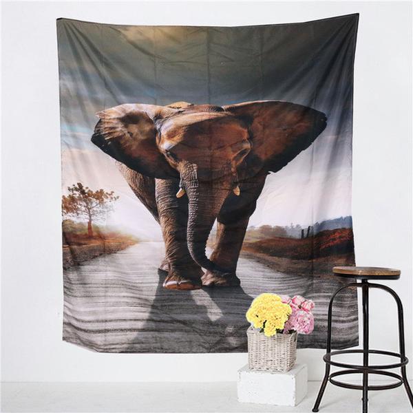 600x600 Decorative Elephant Mandala Tapestries Zen Goodies - Elephant Mandala Painting