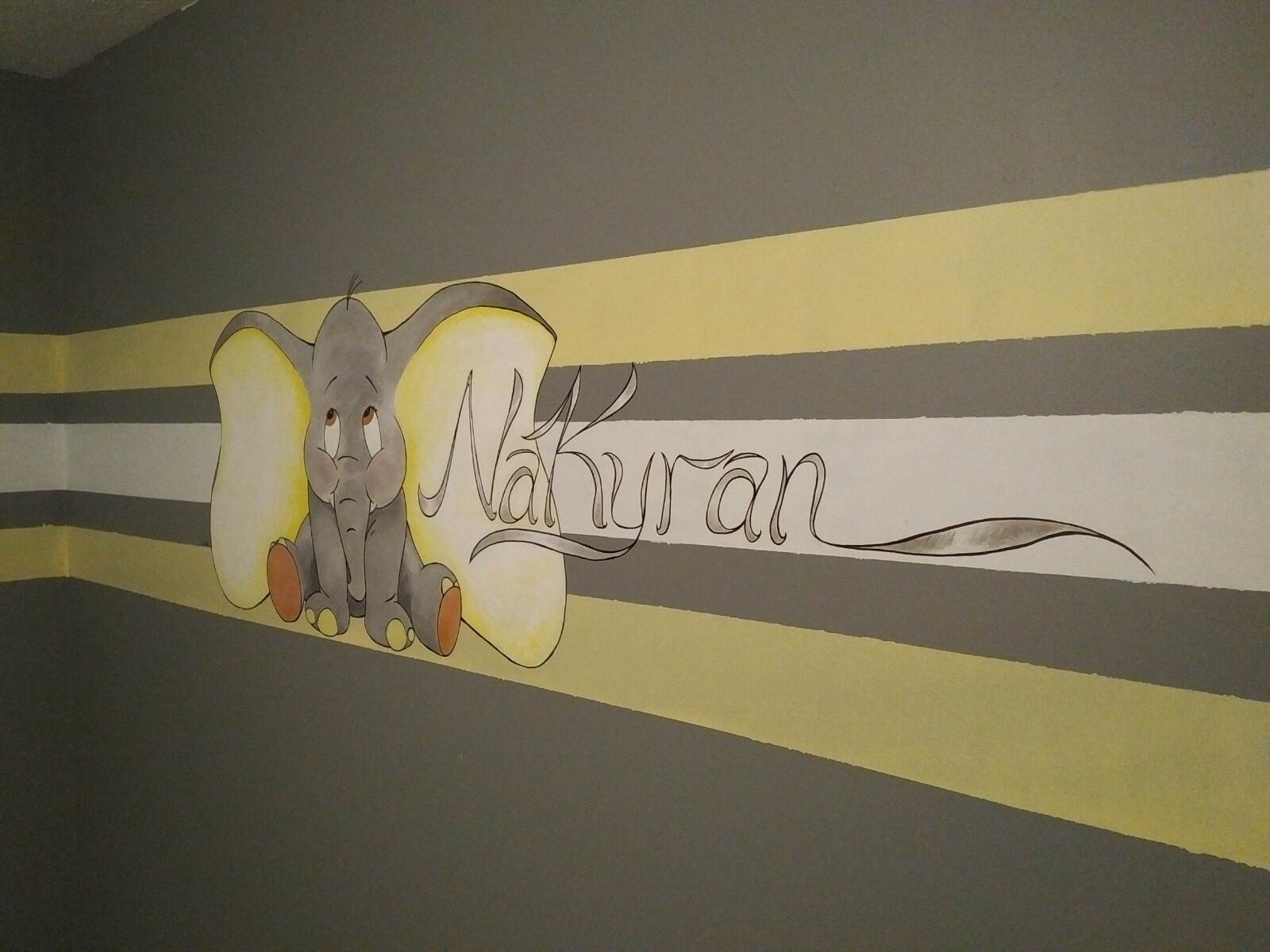 1600x1200 Jpskillz Baby Elephant Nursery Painting Final - Elephant Nursery Painting