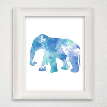354x354 Shop Elephant Paintings For A Nursery On Wanelo - Elephant Nursery Painting