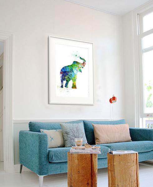 Elephant Nursery Painting at PaintingValley.com | Explore collection of ...