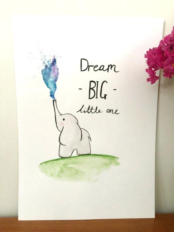 570x760 Elephant Painting Baby Room Combination Nursery Room Wall Art - Elephant Nursery Painting