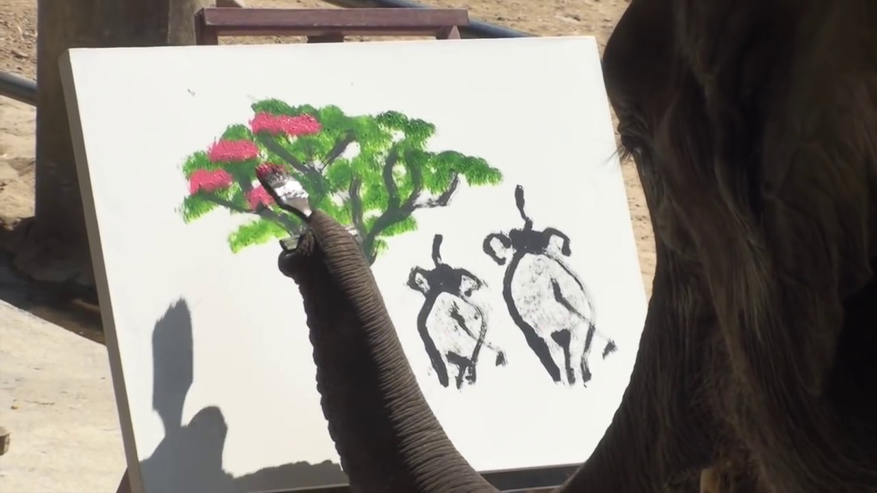 1280x720 Elephants Painting Genuine Elephant Paintings - Elephant Painting