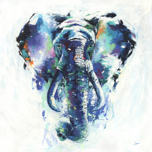 600x600 Elephant Painting Archives Watercolor Animal Paintings - Elephant Painting