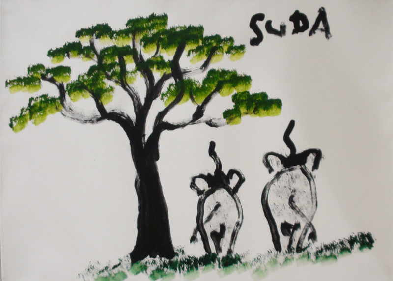 800x572 Elephant Paintings - Elephant Painting An Elephant